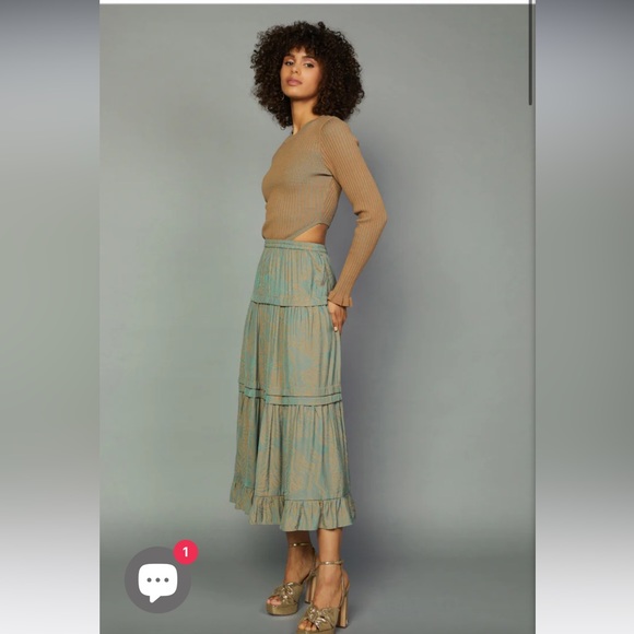 Current Air Dresses & Skirts - Current air ribbed cutout midi dress.